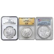[3] 2001&2016 Varied Silver Dollars PF/MS