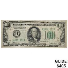 1934-C $100 ONE HUNDRED DOLLARS FRN FEDERAL RESERVE NOTE ST. LOUIS, MO VERY FINE+