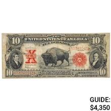 FR. 122 1901 $10 TEN DOLLARS BISON LEGAL TENDER UNITED STATES NOTE VERY FINE+