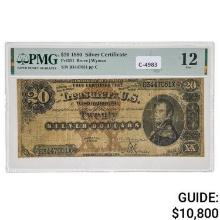 FR. 311 1880 $20 TWENTY DOLLARS STEPHEN DECATUR SILVER CERTIFICATE CURRENCY NOTE PMG FINE-12
