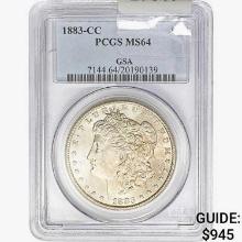 1883-CC Morgan Silver Dollar PCGS MS64