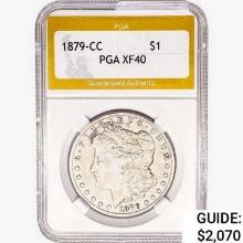 1879-CC Morgan Silver Dollar PGA XF40
