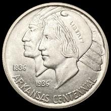 1936-S Arkansas Half Dollar GEM BU