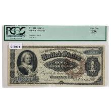 FR. 220 1886 $1 ONE DOLLAR MARTHA WASHINGTON SILVER CERTIFICATE CURRENCY NOTE PCGS VERY FINE-25