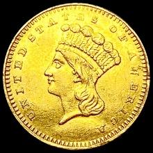 1862 Rare Gold Dollar UNCIRCULATED