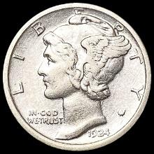 1924-D Mercury Dime CLOSELY UNCIRCULATED