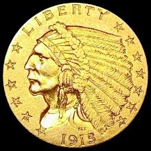 1915 $2.50 Gold Quarter Eagle CLOSELY UNCIRCULATED