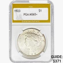 1923 Silver Peace Dollar PGA MS65+