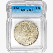 1889 Morgan Silver Dollar ICG MS64