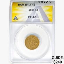 1859 Indian Head Cent ANACS EF40