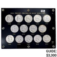 1950-1963 Proof Franklin Set [14 Coins]
