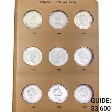 1988-2020 Silver Canada Maple Leaf Album [33 Coins]