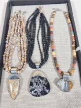 3 Jay King Desert Rose Trading Co Pendant Necklaces