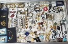 Large Case Lot Of Costume And Designer Jewelry