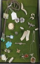 Tray Lot Of Vintage Sterling Silver Jewelry