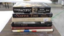 history books, table top books the pacific, native time, U.S. fighters, D-Day and more