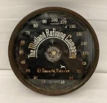 1910's Midland Refining Thermometer Midland, Kansas