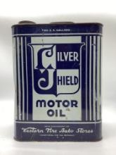 Silver Shield 2 Gallon Motor Oil Can