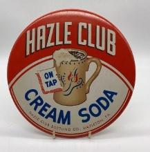 Hazel Club Cream Soda "On Tap" Celluloid Hanging Sign