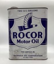 ROCOR Richfield of New York 2 Gallon Oil Can w/ Eagle