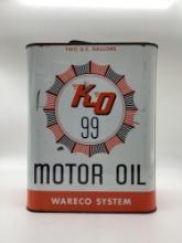 1930's "Around The World" 2 Gallon Oil Can