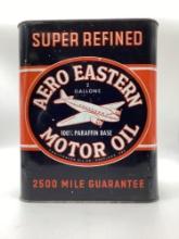 Early Aero-Eastern Super Refined 2 Gallon Oil Can