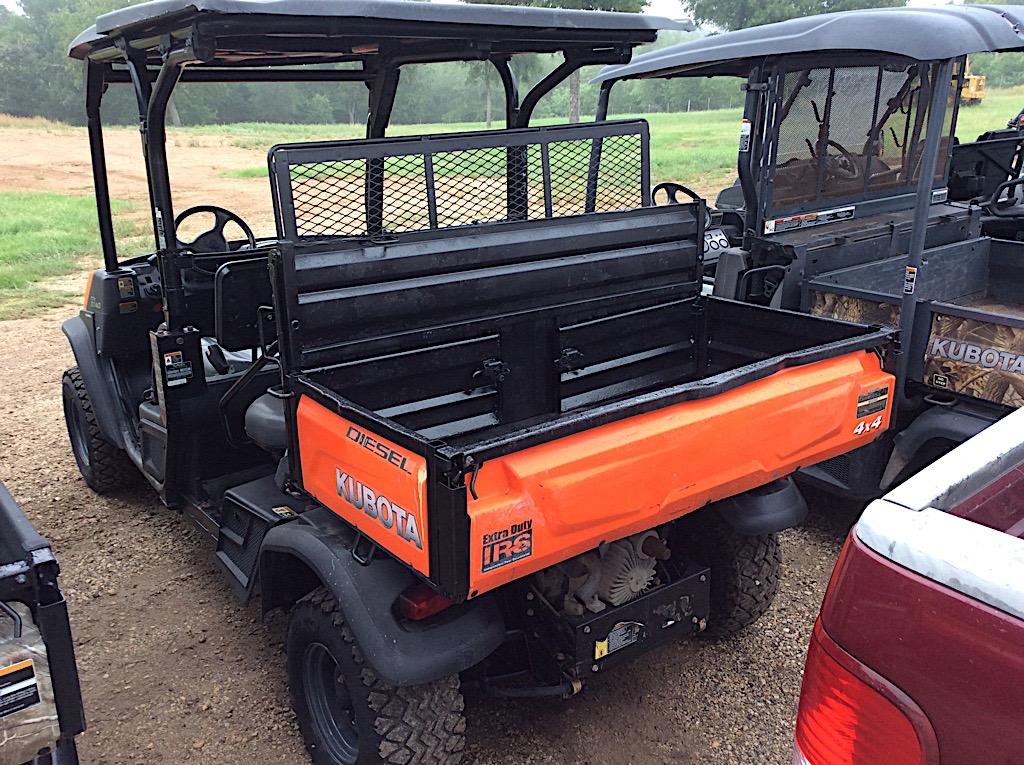 KUBOTA RTV X1140 (SERIAL # 30045) (SHOWING APPX 1,850 HOURS, UP TO THE BUYER TO DO THEIR DUE DILIGEN