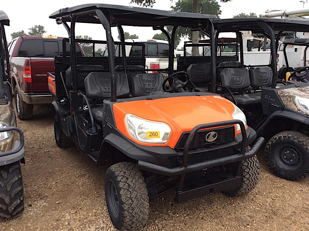 KUBOTA RTV X1140 (SERIAL # 30045) (SHOWING APPX 1,850 HOURS, UP TO THE BUYER TO DO THEIR DUE DILIGEN