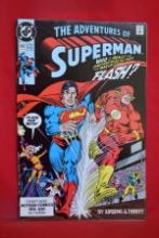 ADVENTURES OF SUPERMAN #463 | 5TH RACE BETWEEN SUPERMAN AND FLASH!