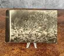 WWI WW1 Pile of Skulls Graveyard Postcard
