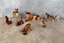 Collection of Porcelain Dogs