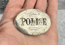 1880s Antique Oval Police Badge