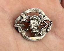 WW2 Sterling Silver WAC Women's Army Corps Pin