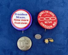 Collection of Pins and Buttons