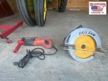 Skilsaw Circular Saw/Milwaukee HD Hammer Drill