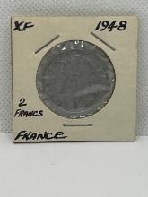 France 2 Francs Coin