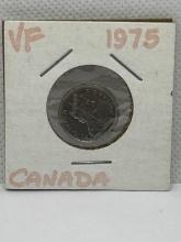 Canadian 1975 10 Cent Coin