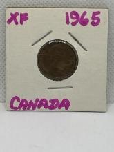1965 Canadian 1 Cent Coin