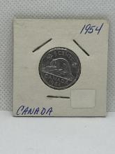 1954 Canadian 5 Cent Coin