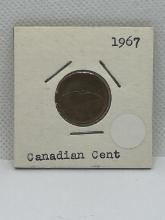 1967 Canadian 1 Cent Coin