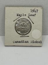 1947 Canadian 5 Cent Coin
