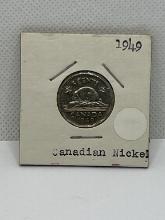 1949 Canadian Nickel Coin