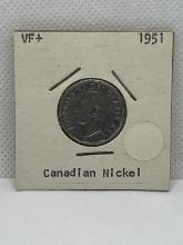1951 Canadian 5 Cent Coin