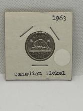 1963 Canadian 5 Cent Coin