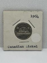 1964 Canadian 5 Cent Coin