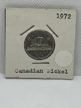 1972 Canadian 5 Cent Coin