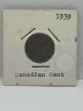 1939 Canadian 1 Cent Coin