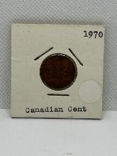 1970 Canadian 1 Cent Coin