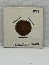 1977 Canadian 1 Cent Coin