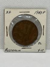 1943 Australia 1 Cent Coin